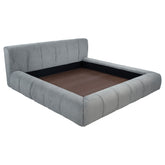 Best Furniture Outlet - Coaster - Wilshire Upholstered California King Platform Bed Grey - 315981KW